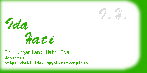 ida hati business card